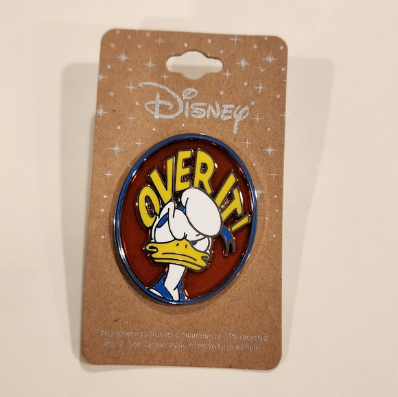 Disney Donald Duck Over It Stained Glass Enamel Pin NEW - Picture 2 of 9
